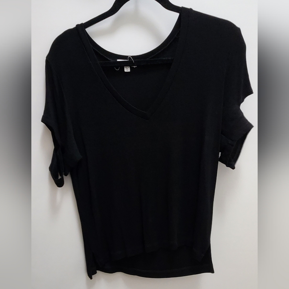 Black v neck LNA brand t-shirt size M